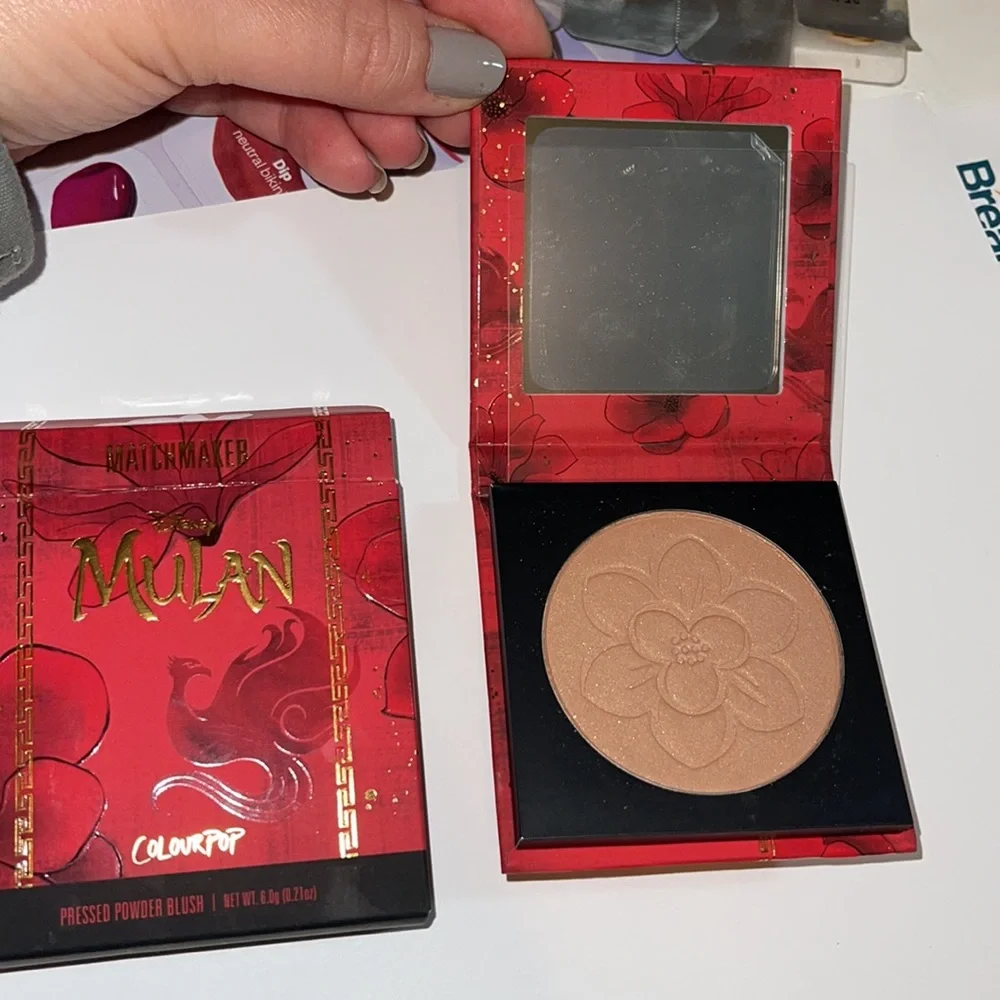NWT ColourPop Mulan Disney Warm Neutral Shimmer Blush